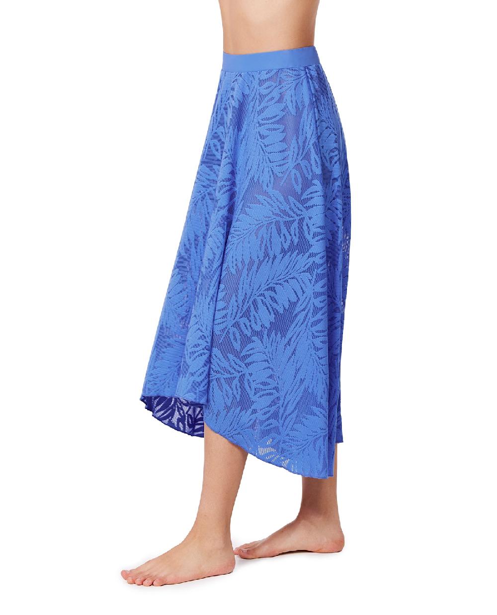Gottex Skyfall Textured High Low Skirt Cover-Up Hamptons