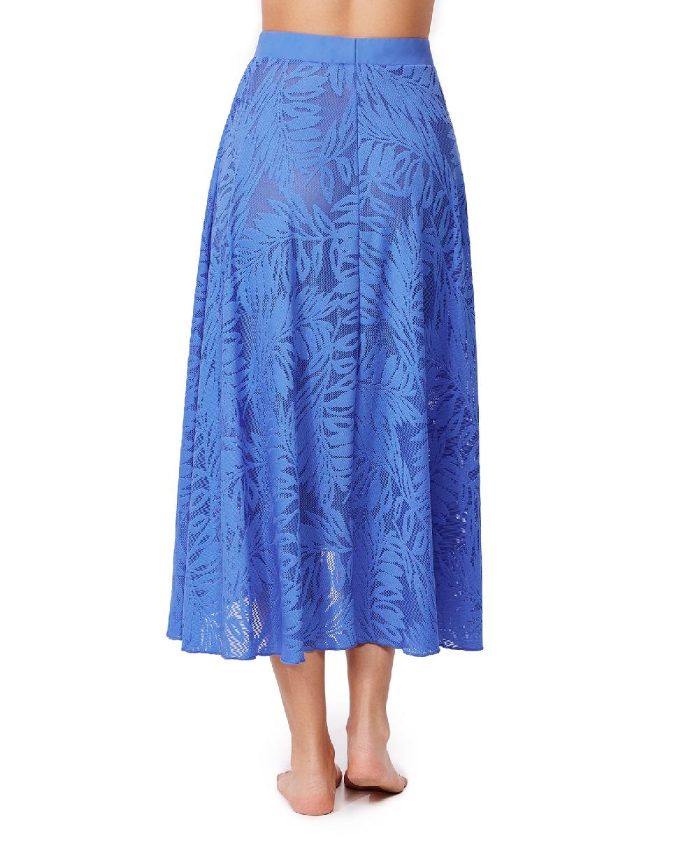 Gottex Skyfall Textured High Low Skirt Cover-Up Hamptons