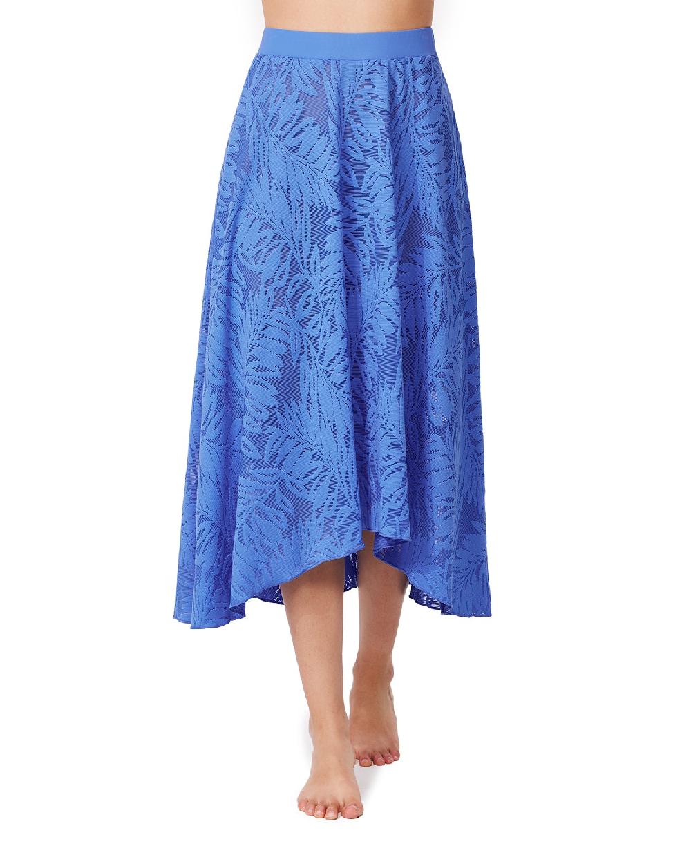 gottex Skyfall Textured High Low Skirt Cover-Up Hamptons
