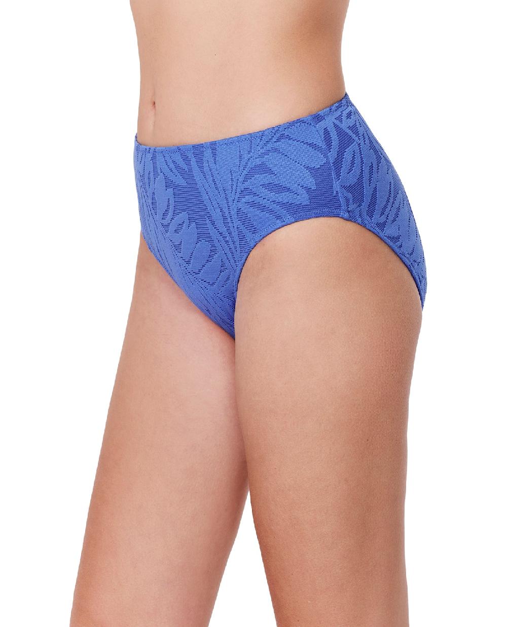 Gottex Skyfall Textured Mid Waist Swim Bottom Hamptons
