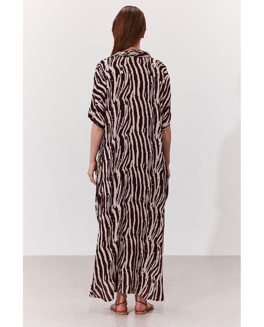 Gottex Solena Printed Crêpe Oversized Shirt Dress Cover-Up Solena