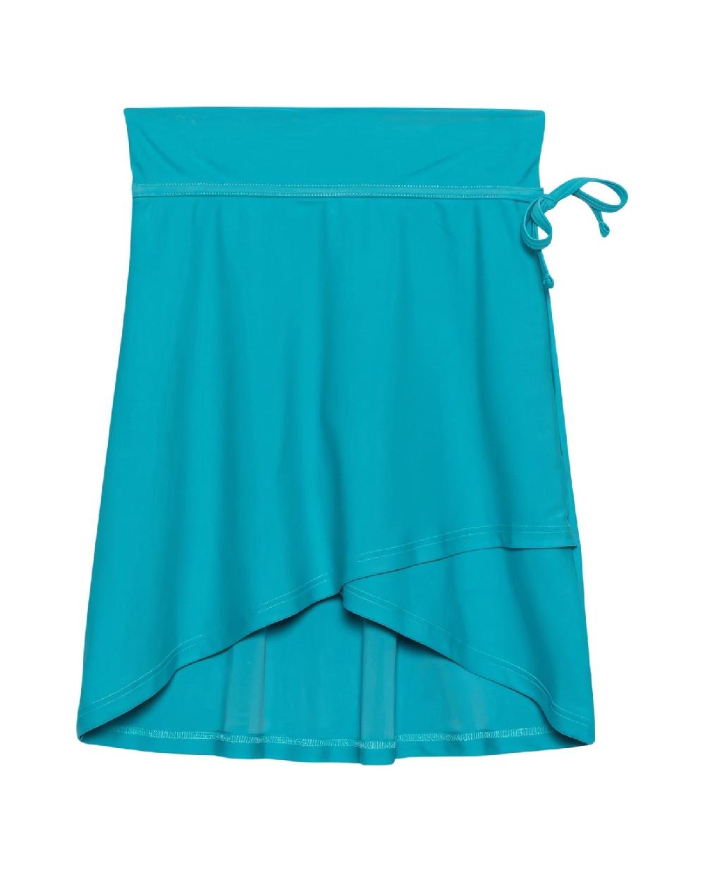 gottex Solid Midi Skirt Cover Up With Built In Pant Turquoise