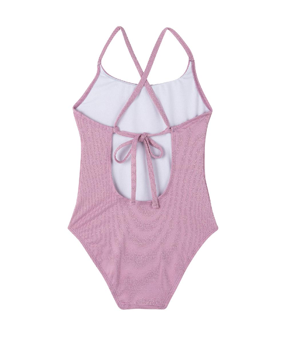 Gottex Sparkles Criss Cross Tie Back One Piece Dusty