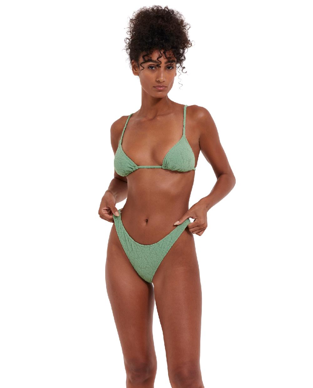 gottex Spring Days Textured Triangle Bikini Top Spring