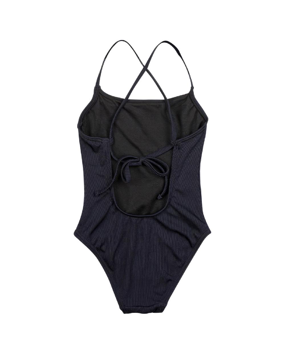 Gottex Textured Rib Round Neck One Piece Swimsuit Textured