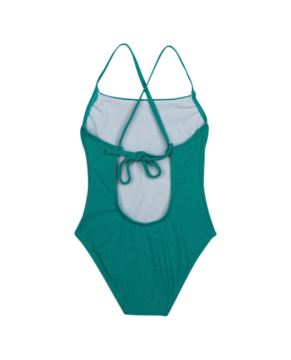 Gottex Textured Rib Round Neck One Piece Swimsuit Textured