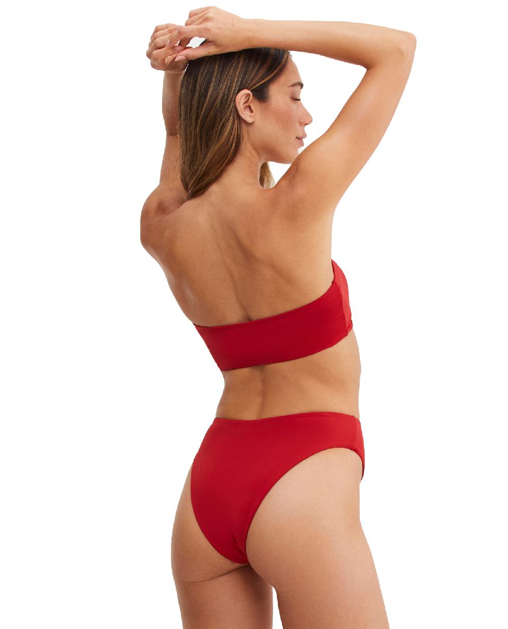 Gottex Timeless Chic Emma Bandeau Bikini Top Paprika