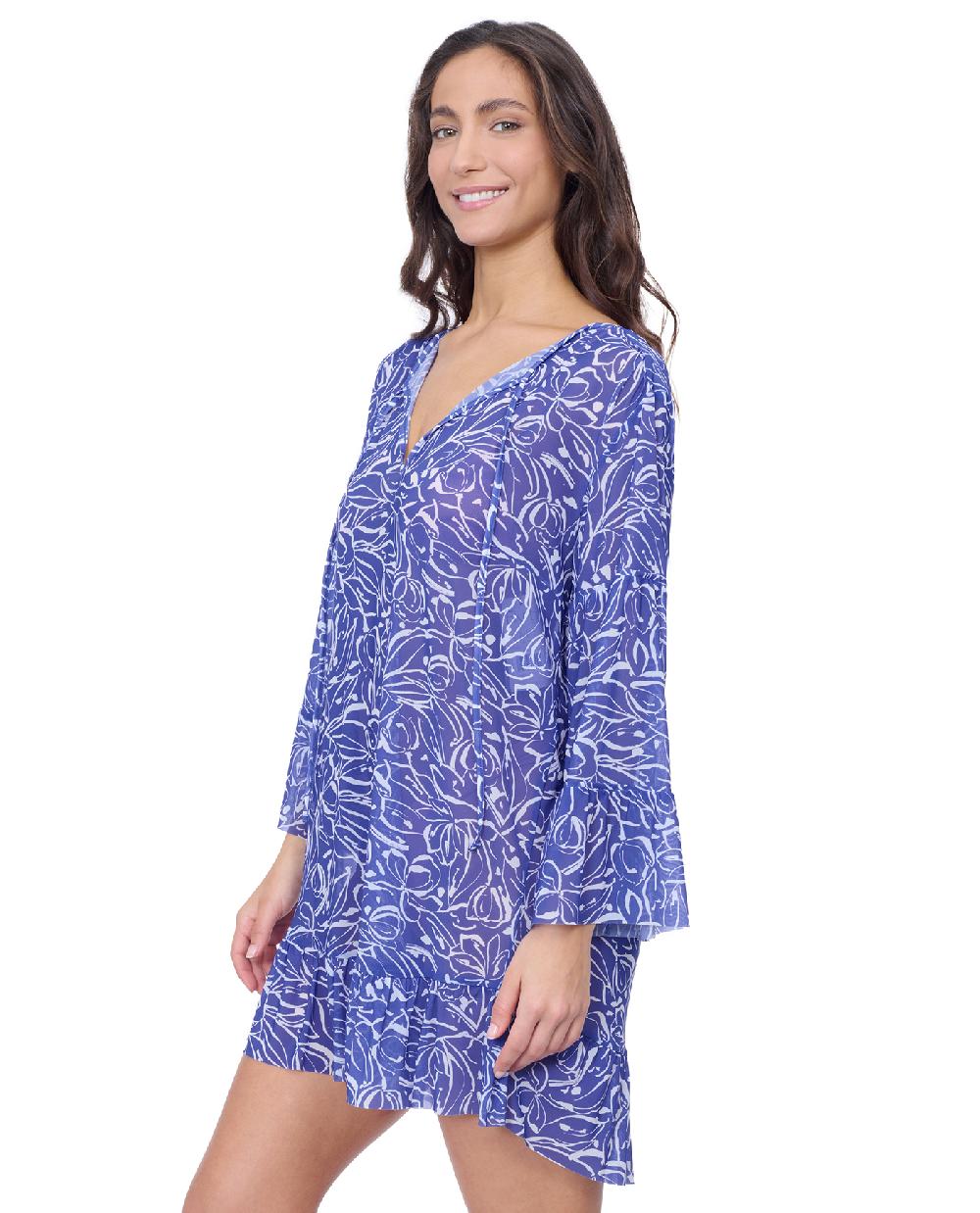 Gottex Tulip Mesh Tunic With Flounce Coverup Profile