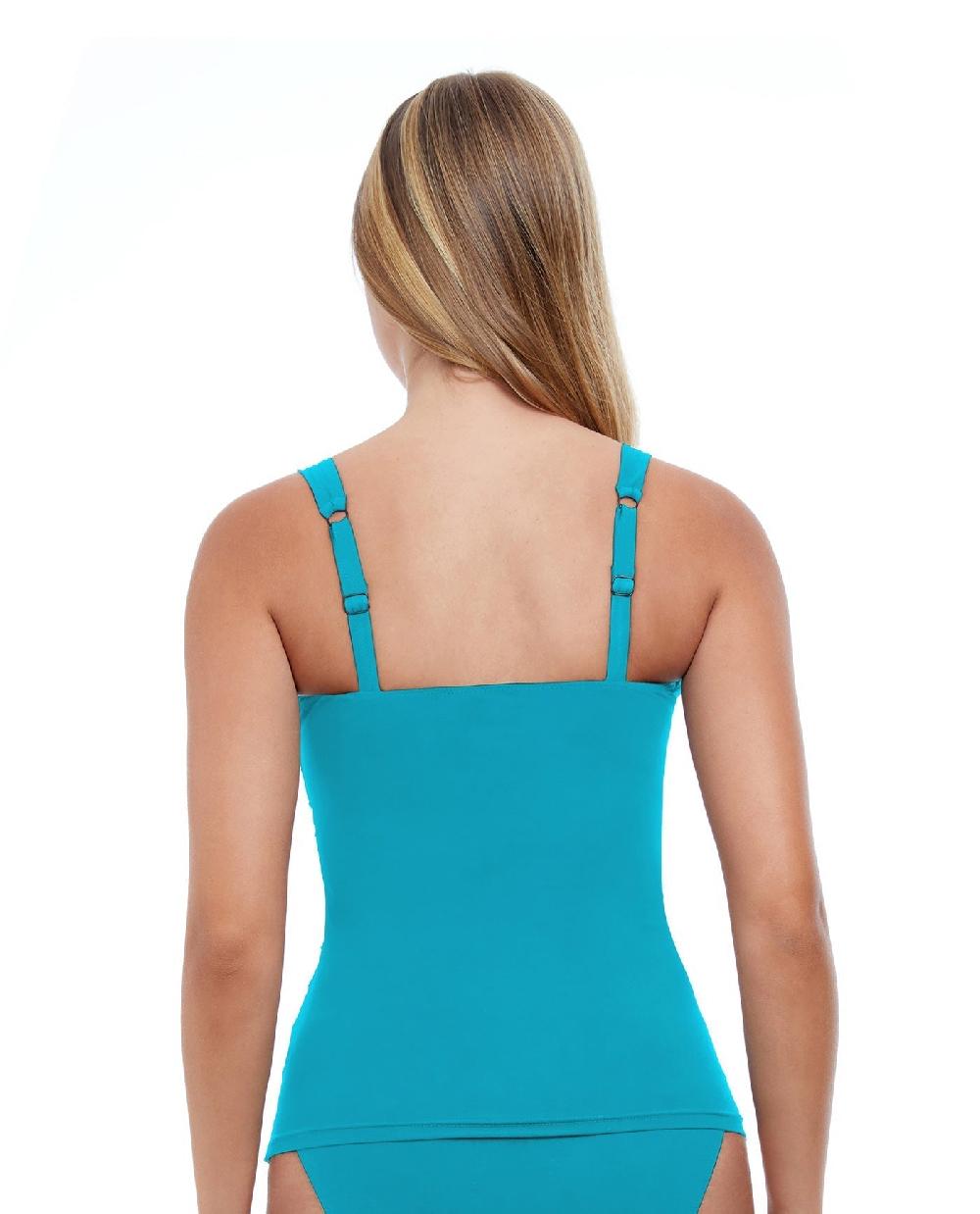 Gottex Tutti Frutti E-Cup Scoop Neck Shirred Underwire Tankini Top Profile