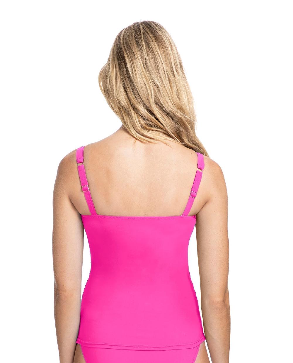 Gottex Tutti Frutti F-Cup Scoop Neck Shirred Underwire Tankini Top Profile