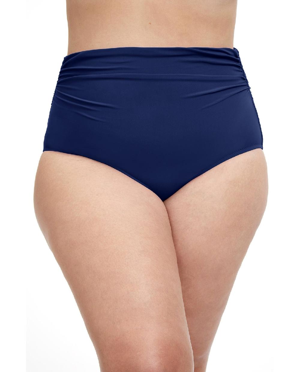 gottex Tutti Frutti Plus Size Side Shirred High Waist Swim Bottom Profile