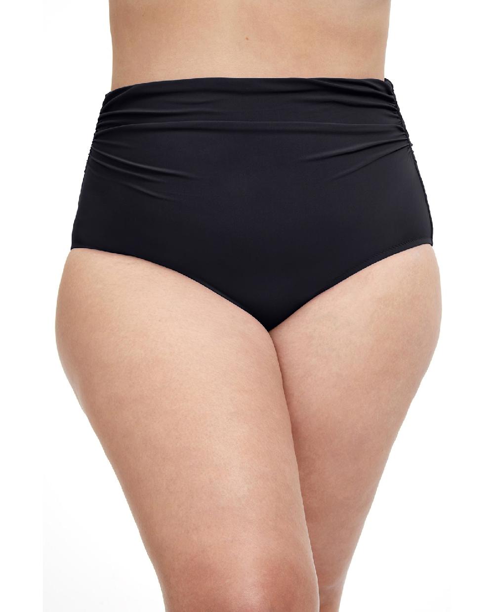 gottex Tutti Frutti Plus Size Side Shirred High Waist Swim Bottom Profile