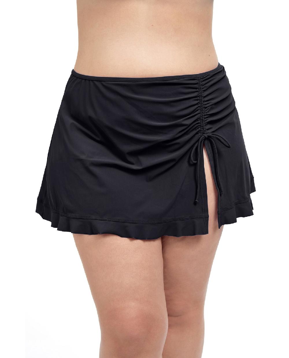 gottex Tutti Frutti Plus Size Side Slit Cinch Swim Skirt Profile