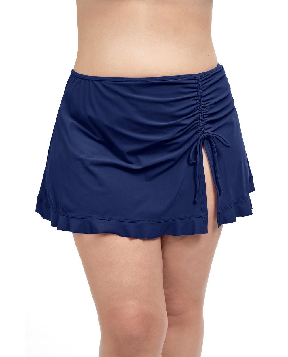 gottex Tutti Frutti Plus Size Side Slit Cinch Swim Skirt Profile