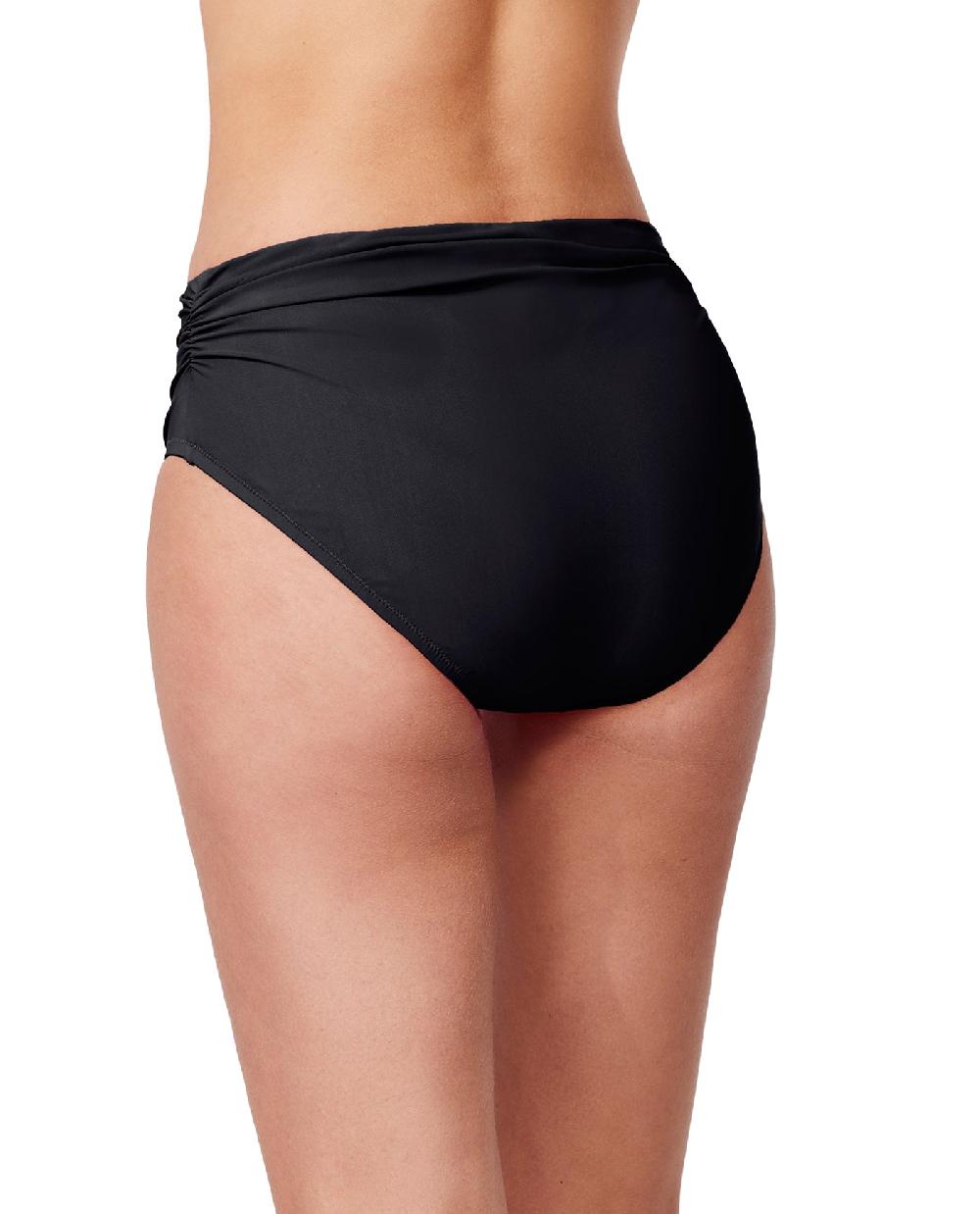 Gottex Tutti Frutti Shirred Mid Rise Swim Bottom Black