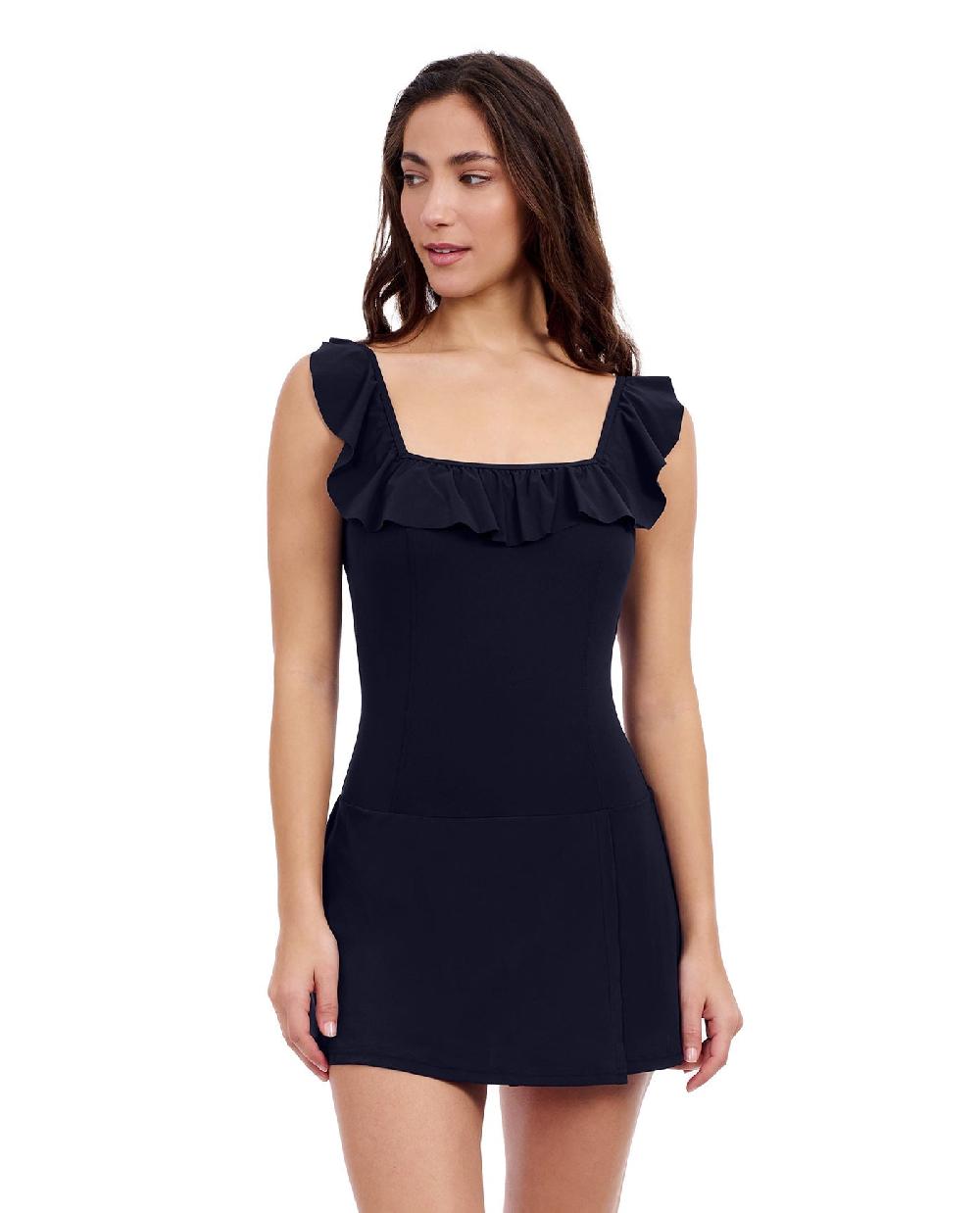 Gottex Tutti Frutti Square Neck Ruffle Swimdress Profile