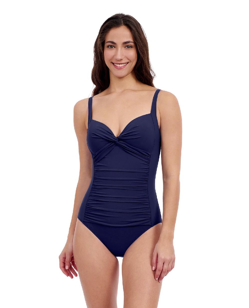 gottex Tutti Frutti Sweetheart Twist Front One Piece Swimsuit Profile