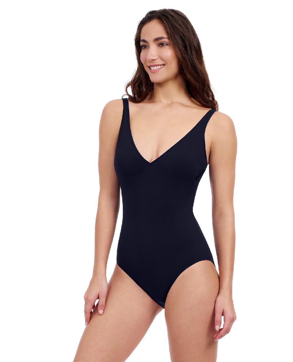 Gottex Tutti Frutti V-Neck One Piece Swimsuit Profile