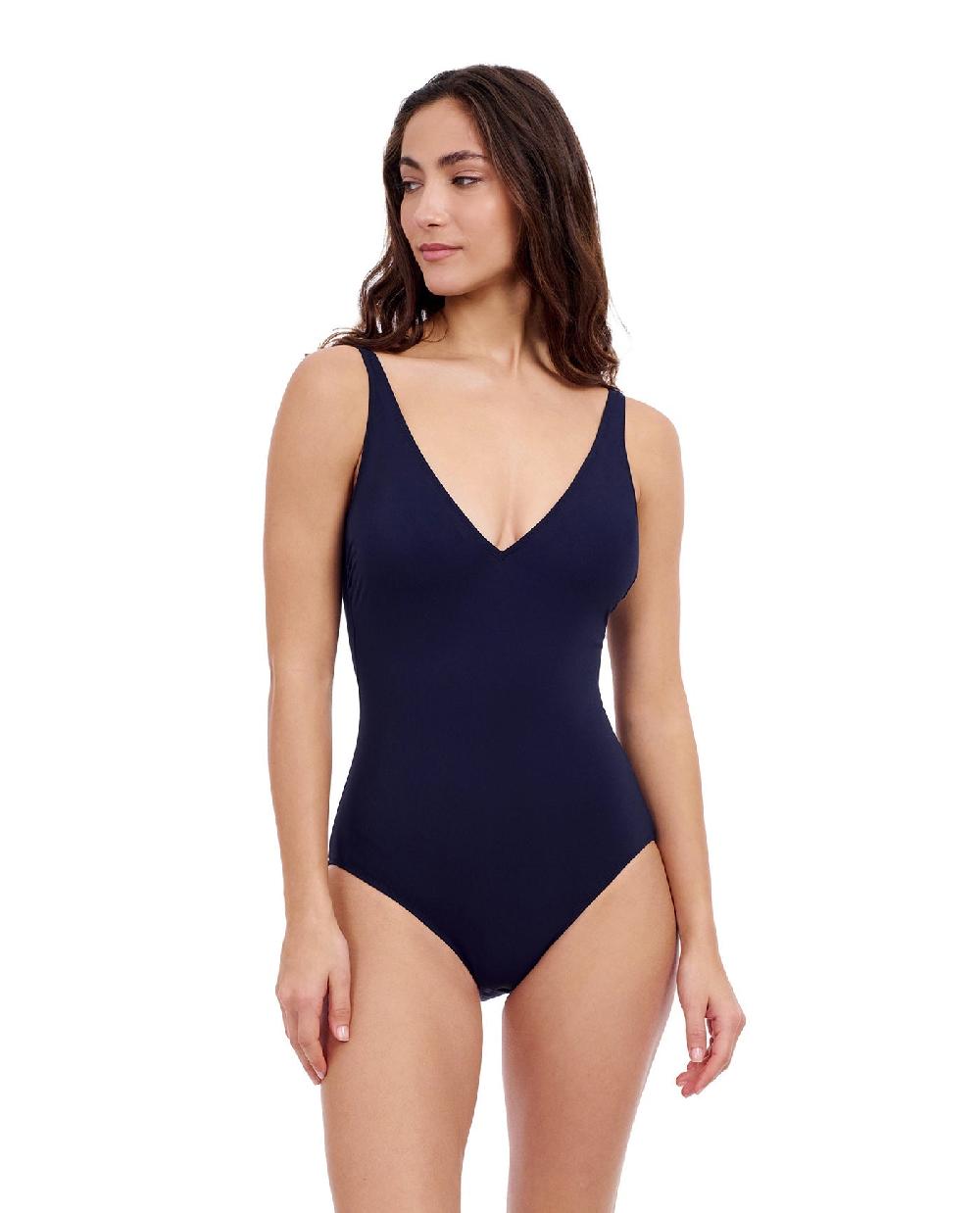 Gottex Tutti Frutti V-Neck One Piece Swimsuit Profile
