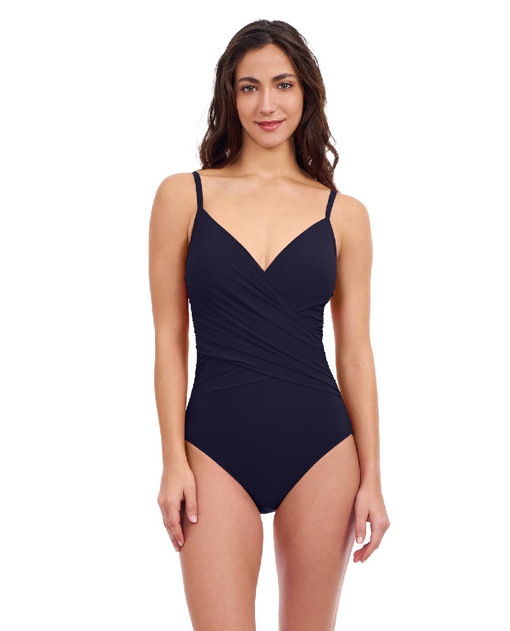 gottex Tutti Frutti V-Neck Surplice One Piece Swimsuit Profile