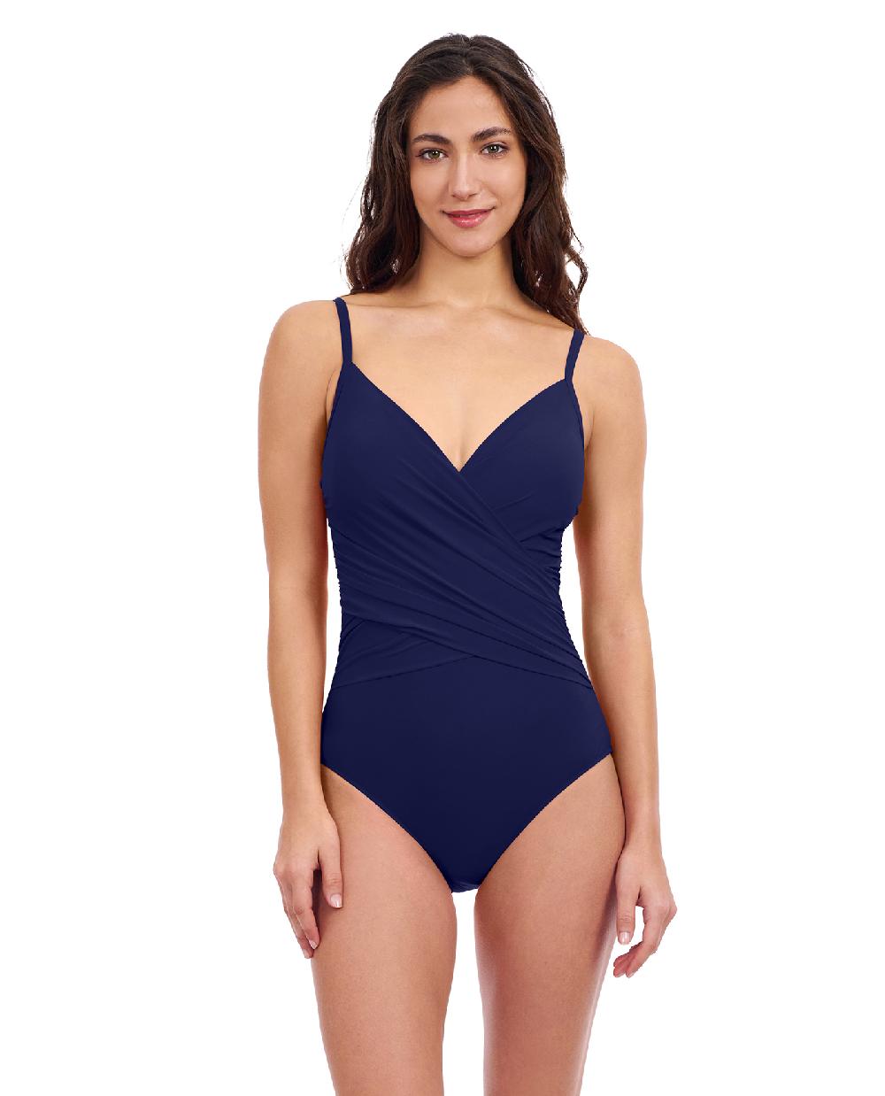 gottex Tutti Frutti V-Neck Surplice One Piece Swimsuit Profile