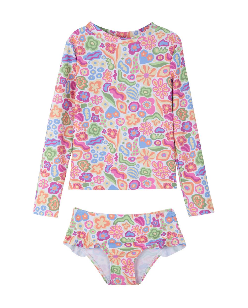 gottex Under the Sea Long Sleeve Rash Guard Set Sea