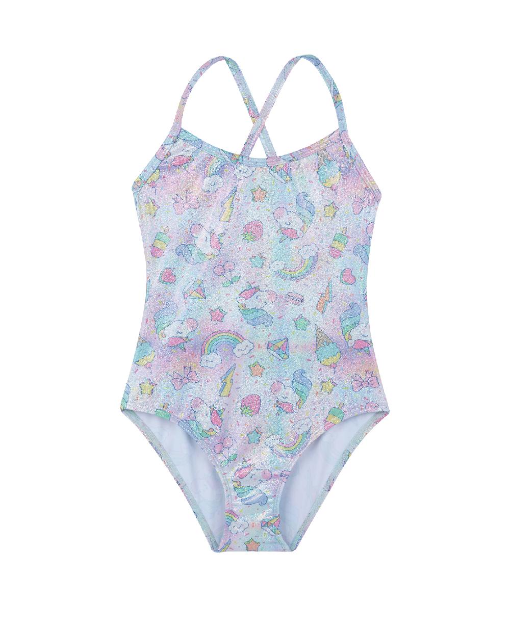 gottex Unicorn Squad Criss Cross Back One Piece Unicorn