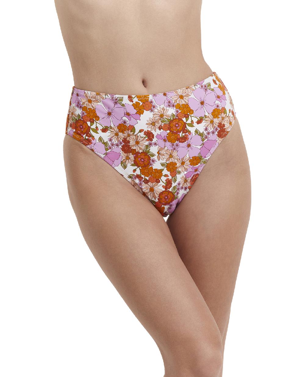 gottex Vintage Florals High Rise Bikini Bottom Vintage