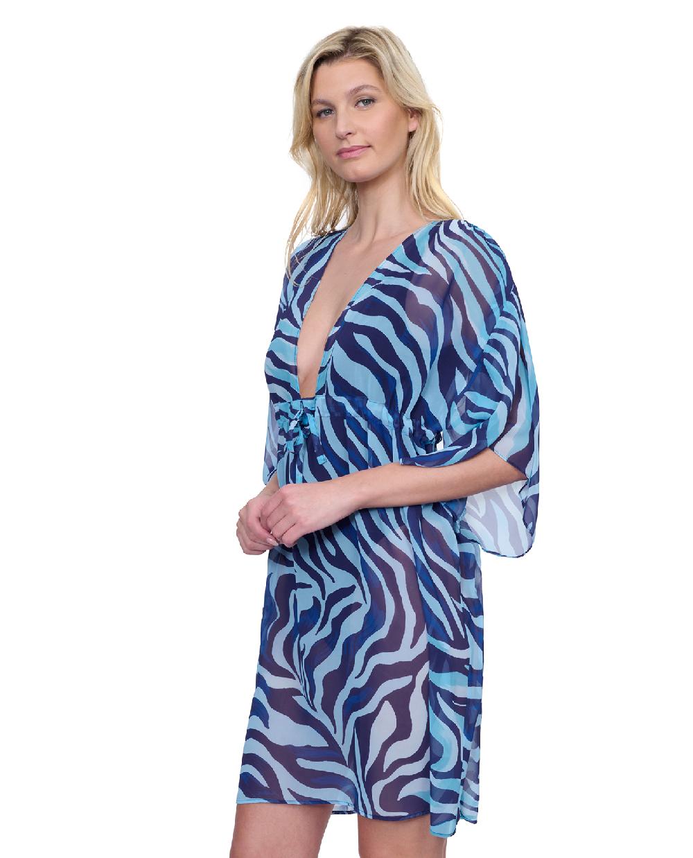Gottex Wildest Dream V Neck Beach Dress Swim Cover Up Wildest