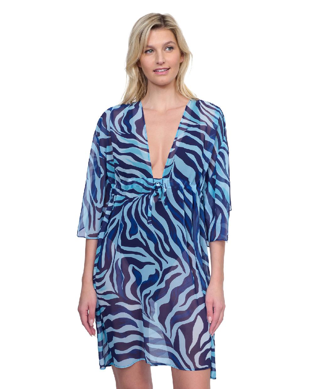 gottex Wildest Dream V Neck Beach Dress Swim Cover Up Wildest