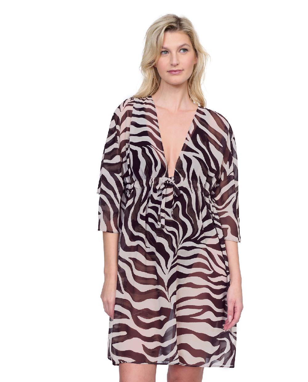 gottex Wildest Dream V Neck Beach Dress Swim Cover Up Wildest