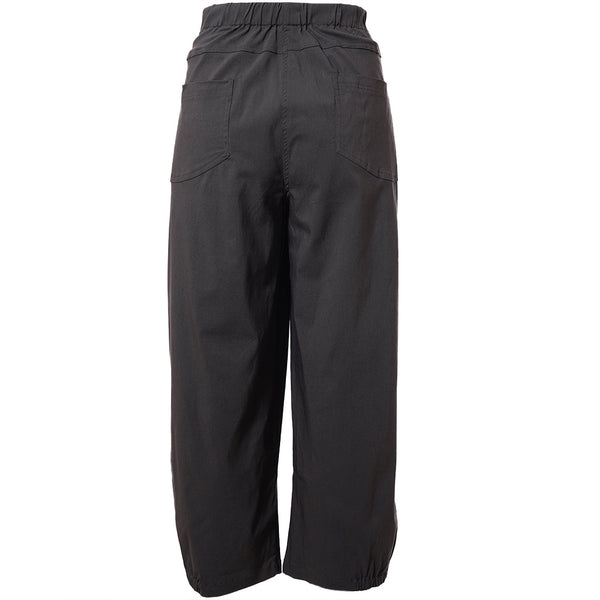 Gozzip Clara Baggy Pants - Charcoal