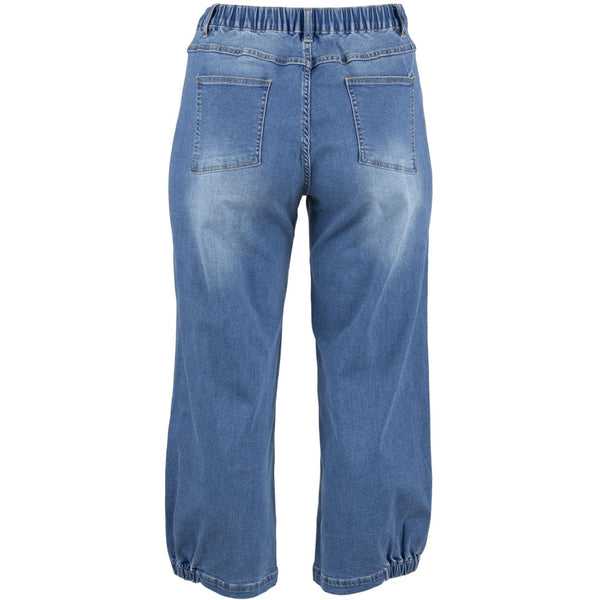 Gozzip Clara Baggy Pants - Light Blue Denim