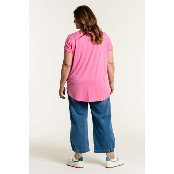 Gozzip Clara Baggy Pants - Light Blue Denim