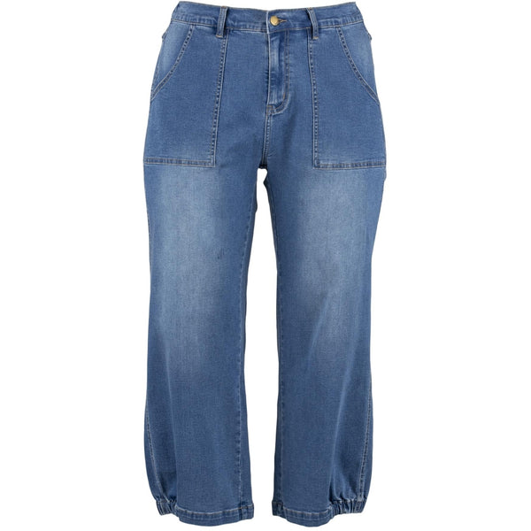 gozzip Clara Baggy pants - Light Blue Denim