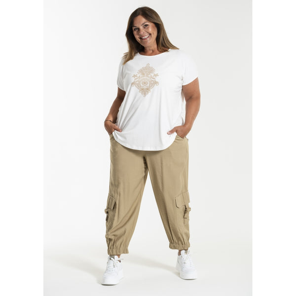 Gozzip GAnneline Cargo Pants - Sand