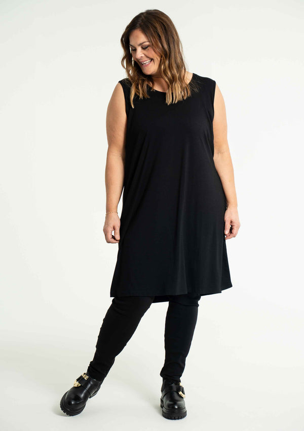 Gozzip Gitte Panel Dress - Black