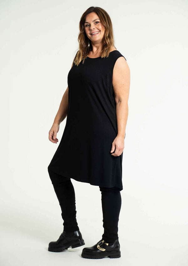 Gozzip Gitte Panel Dress - Black