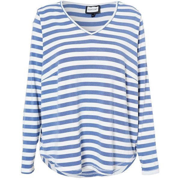 Gozzip Gitte T-shirt With Long Sleeves With Stripe
