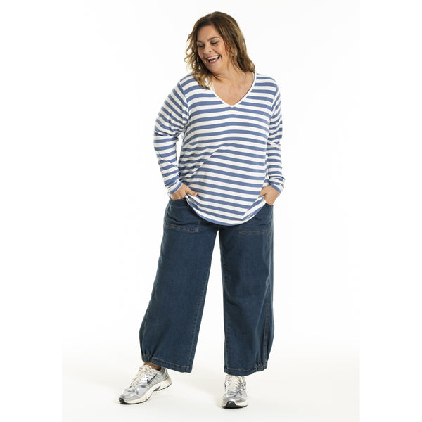 Gozzip Gitte T-shirt With Long Sleeves With Stripe