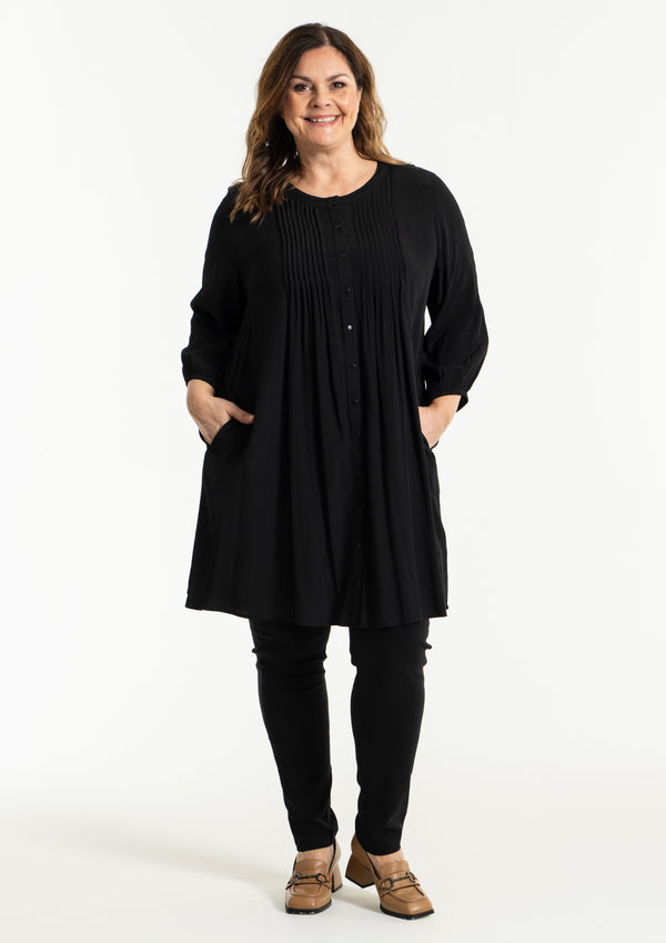 Gozzip Johanne Shirt Tunic - Black