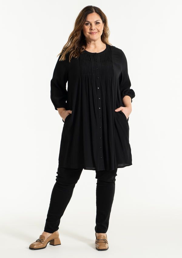 gozzip Johanne Shirt Tunic - Black