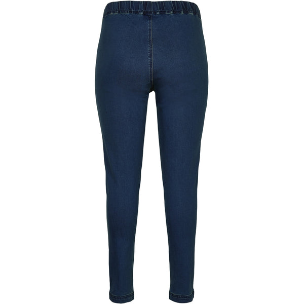 Gozzip Maya Denim Leggings - Dark Blue Denim