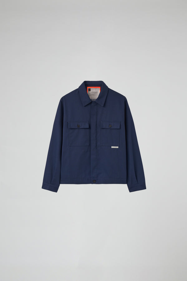 gr10k 40000 REPLICATED BLUE NAVY SHORT JACKET