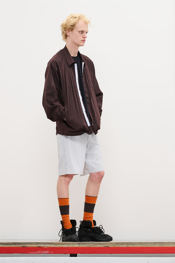 Gr10k BILITIS CHECK SHIRT - CHOCOLATE BROWN