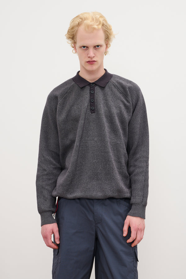 gr10k BLENDED HIGH MOLECULAR POLO - STONE GREY