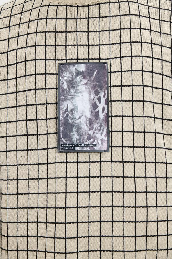 Gr10k CHECKED LONGSLEEVE KNIT - SAND