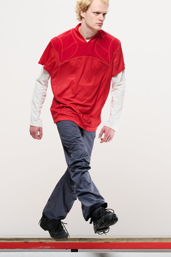 gr10k COMBACT T-SHIRT - CARDINAL RED