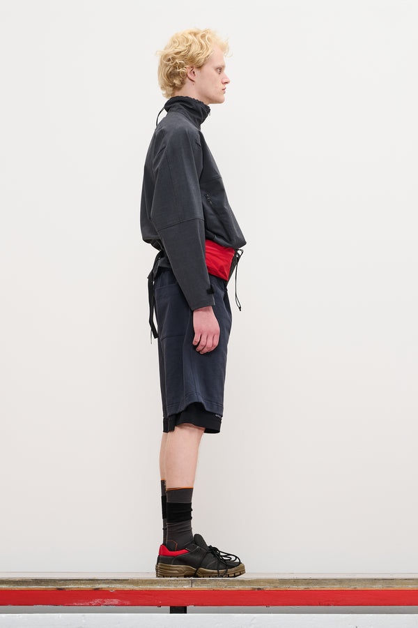 Gr10k DOUBLE LAYER UTILITY SHORTS - CHARCOAL