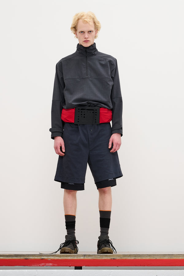 gr10k DOUBLE LAYER UTILITY SHORTS - CHARCOAL